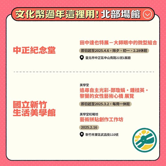 文化幣邀13-22歲青年到博物館、文創園區走春用文化幣 迎接新的一年「蛇麼都好」的圖片