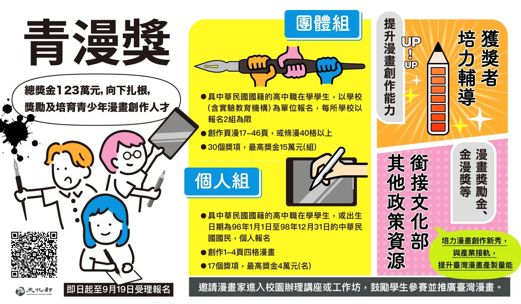 迎向T-comics新臺漫時代 首屆青漫獎即日起受理報名